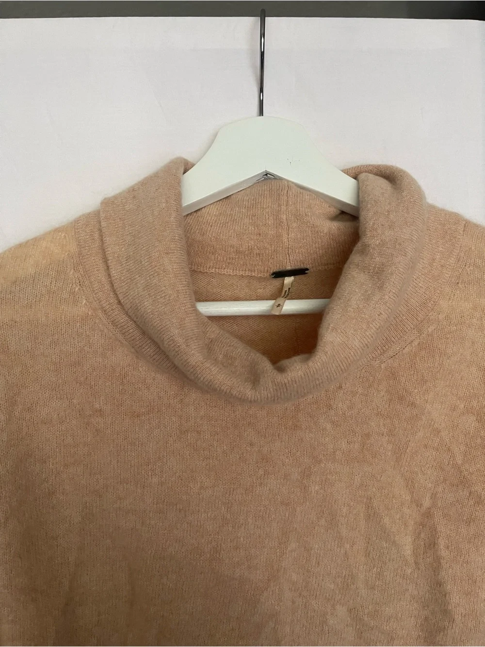 Free People Cashmere Cowl Neck Sweater Soft Cropped Pullover Size S Boho Chic